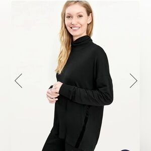 SPLENDID PLUM SUPERSOFT MOONSTONE MOCK NECK PULLOVER